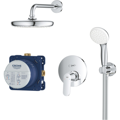 Eurosmart Cosmopolitan 25219001 Комплект скрытого монтажа для душа со смесителем, хром