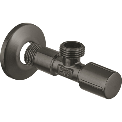 Basic 22041AL0 Вентиль угловой 1/2″ Х 1/2″, тёмный графит, матовый