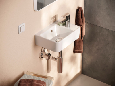 Xanuia Q 60129450 Мини-раковина подвесная 36*25 см, глянцевая белая