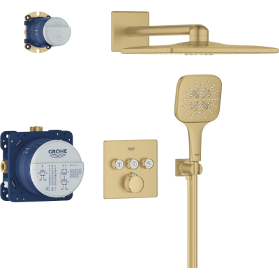 SmartControl 34864GN0 Комплект скрытого монтажа для душа с термостатом, холодный рассвет, матовый