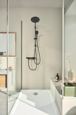 Grohtherm 800 1022022430 Термостат для душа, матовый чёрный