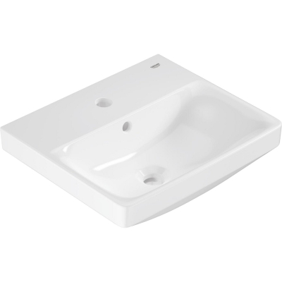 Euro Ceramic 102435SH00 Мини-раковина подвесная 45*38,5 см, глянцевая белая