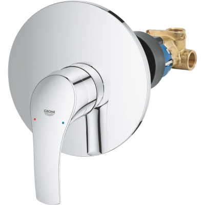 Eurosmart 33556002 Смеситель для душа встраиваемый в комплекте, хром
