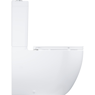 Bau Ceramic 39910000/39912000/39913000 Унитаз напольный безободковый с бачком и сиденьем, глянцевый белый