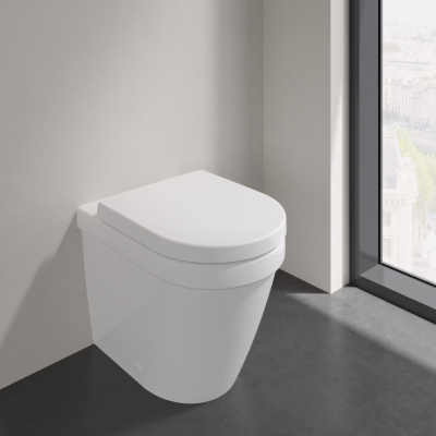 Architectura 5690R0 01 Унитаз приставной безободковый, глянцевый белый