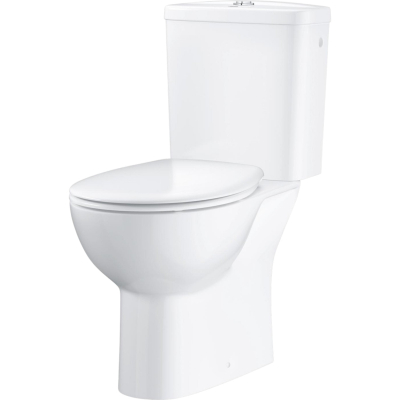 Bau Ceramic 39496000 Унитаз напольный безободковый с бачком и сиденьем, глянцевый белый