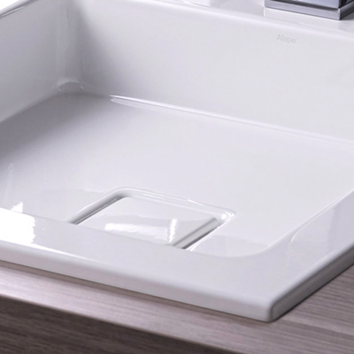 A System EB.Q450H Раковина встраиваемая сверху 45*50 см, глянцевая белая