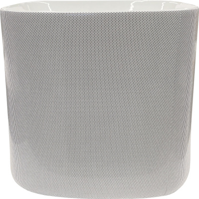 Moon 5503SENR Раковина накладная 42*42 см, глянцевая белая с декором (чёрный горошек)