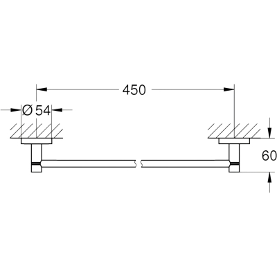 Essentials 40688DL1 Полотенцедержатель 504 мм, тёплый закат, матовый