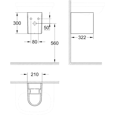 Euro Ceramic 39201000 Полупьедестал, глянцевый белый
