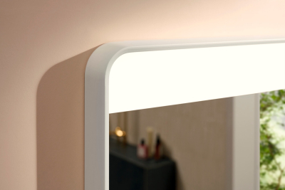 Xarita Lite Q 54969700 Зеркало сенсорное 50*70 см с LED подсветкой и подогревом, матовое белое