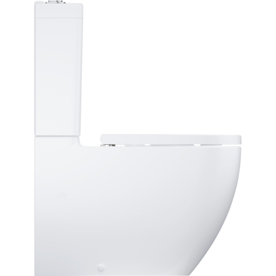 Clova Ceramic 39909000 Унитаз напольный безободковый с бачком и сиденьем, глянцевый белый