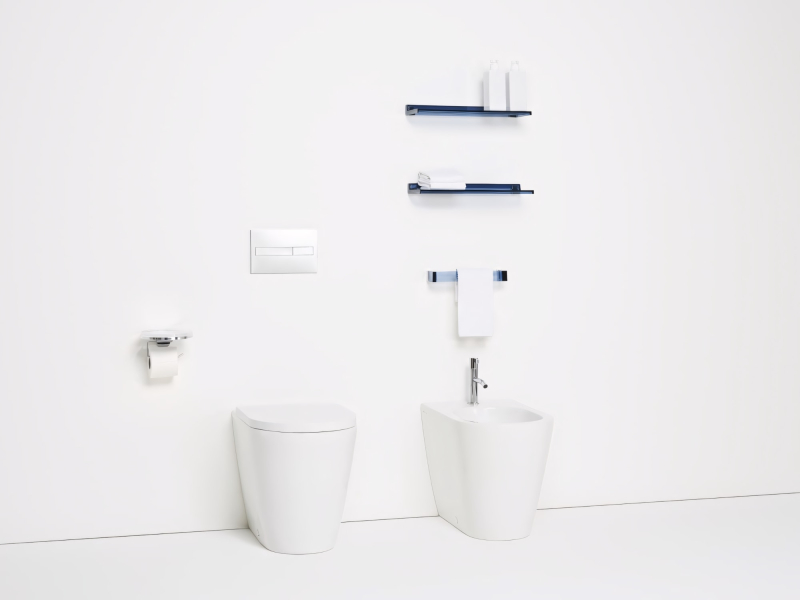 Kartell 2333.1 Унитаз приставной, глянцевый белый