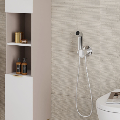 Bidette S 29232340 Гигиенический душ со смесителем, шлифованный чёрный хром