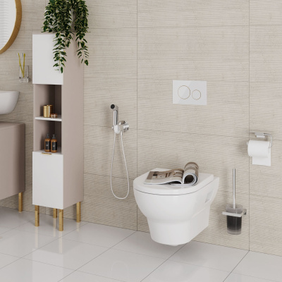 Bidette S 29232340 Гигиенический душ со смесителем, шлифованный чёрный хром