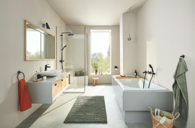 Grohtherm 800 1022032430 Термостат для ванны, матовый чёрный