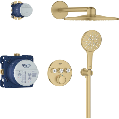 SmartControl 34863GN0 Комплект скрытого монтажа для душа с термостатом, холодный рассвет, матовый