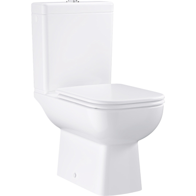 BauEdge Ceramic 39811000 Унитаз напольный безободковый, глянцевый белый
