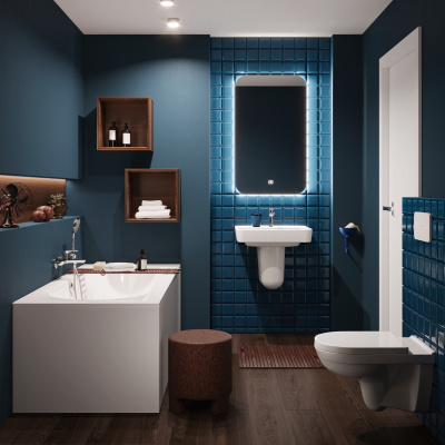 O.Novo 526600 01 Полупьедестал, глянцевый белый