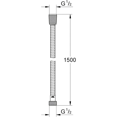 Vitalioflex Metal 22108000 Душевой шланг 150 см, хром