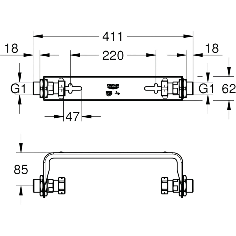 Sense Guard 22501000 Монтажный комплект