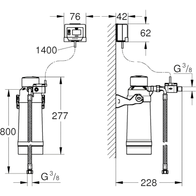 Grohe Blue 40438001 Стартовый комплект подключения фильтра для смесителя Grohe Blue
