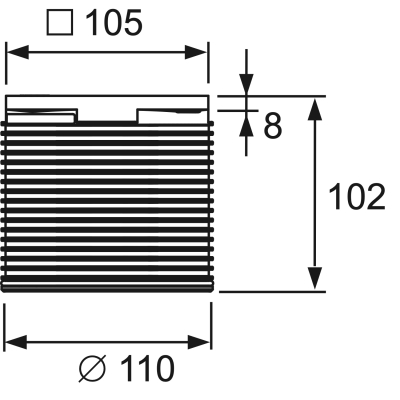 TECEdrainpoint S 3660001 Декоративная решётка 100 мм, нержавеющая сталь, глянцевая