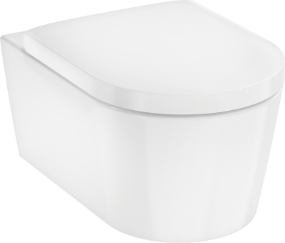 EluPura S 01022180/66002000/60193450/60148450 Комплект 4 в 1: Инсталляция с кнопкой смыва, унитаз подвесной безободковый с сиденьем, хром