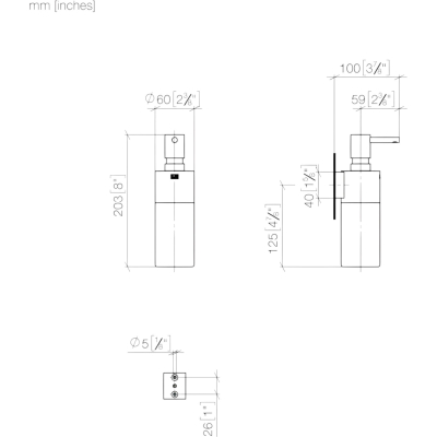 Edition Pro 83435626-93 Дозатор жидкого мыла, шлифованный хром