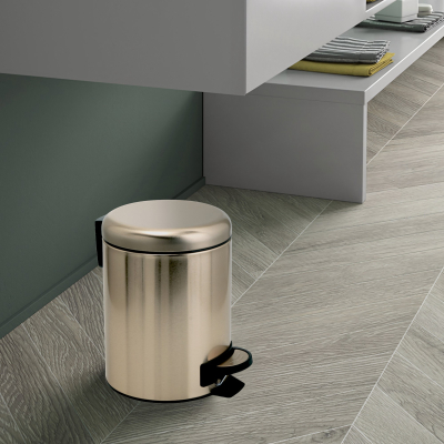 Potty 3309-87 Ведро для мусора 5л, золото PVD