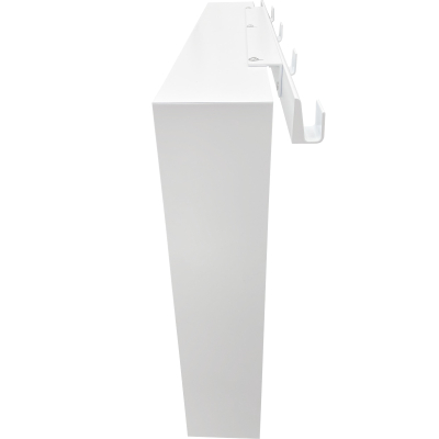 Frame R90AKFPO4070-U Полка подвесная на стекло 700*120*400 мм, с 4 крючками, матовая белая