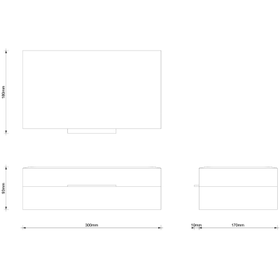Brownie 0939850 Универсальная коробка BOX L 9,5x30x18 см,  Цвет белый, искусственная кожа