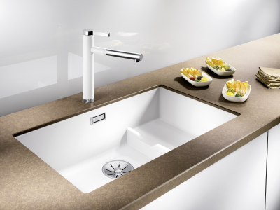 Subline 700-U Level 523542 Мойка встраиваемая под столешницу 73*46 см, матовая белая