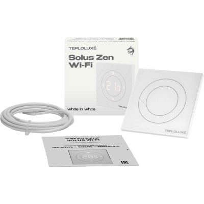 Терморегулятор Теплолюкс Solus Zen Wi-Fi белый/белый