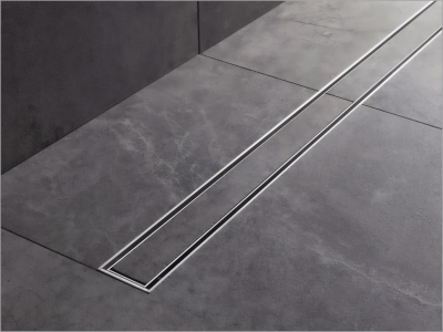 TECElinus 15103069 Комплект 2 в 1 для монтажа душевого лотка 60 см, нержавеющая сталь