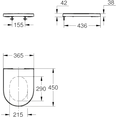 Euro Ceramic 102501SH00 Сиденье для унитаза, глянцевое белое