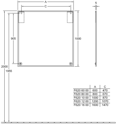 Finion F6201000 Зеркало 100*100 см с фацетом