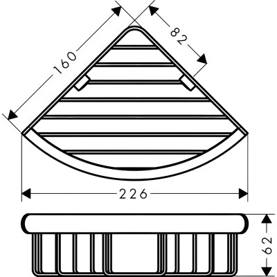 Logis Universal 41710000 Корзинка угловая, хром