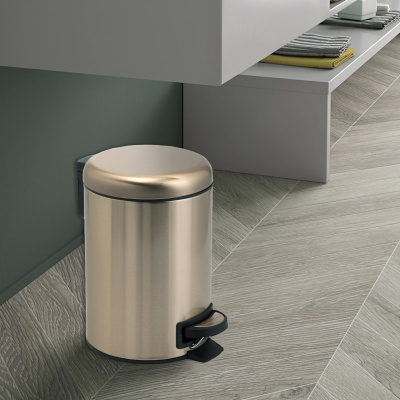 Potty 3209-87 Ведро для мусора 3л, золото PVD