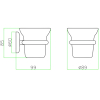 Acc. Bagno 19CRD111 Стакан, хром