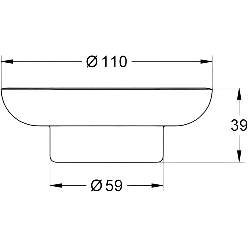 Essentials 40368000 Мыльница стеклянная