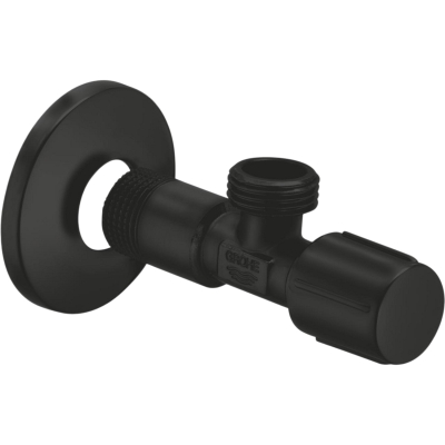 Basic 1023422430 Вентиль угловой 1/2″ Х 1/2″, матовый чёрный