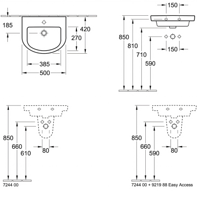 Subway 724400 01 Полупьедестал, белый глянцевый