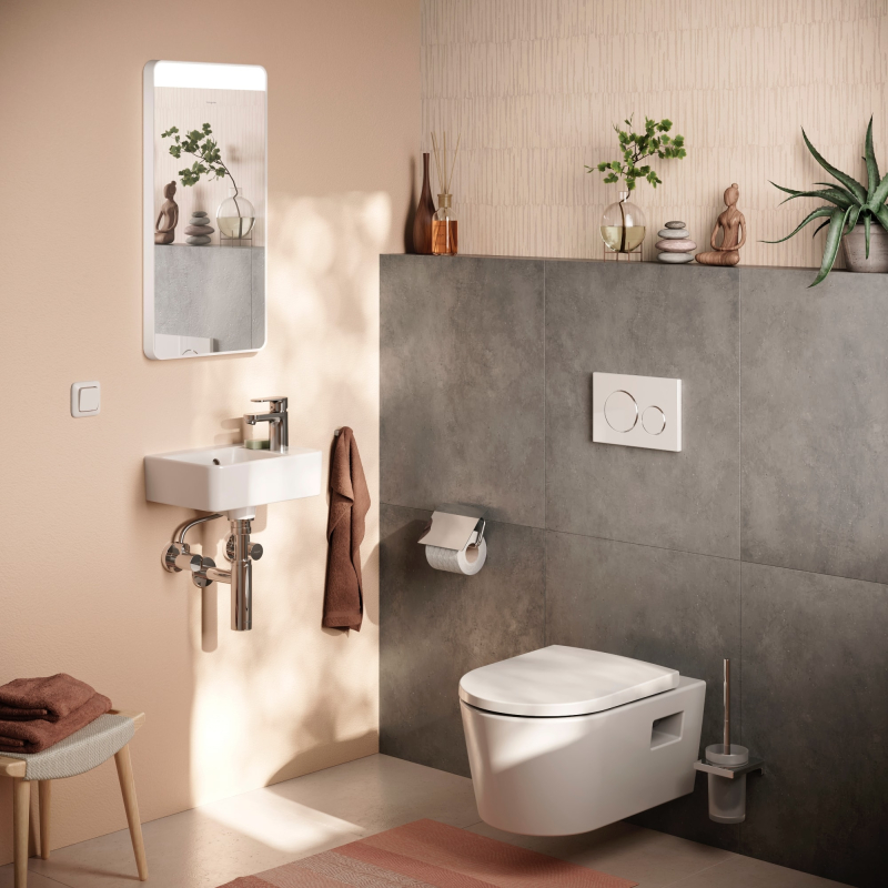 Xanuia Q 60129450 Мини-раковина подвесная 36*25 см, глянцевая белая