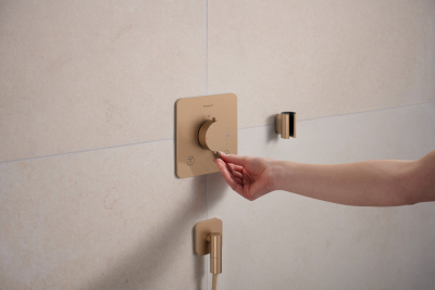 Ecostat Comfort Q 33713140 Термостат встраиваемый на 2 выхода, шлифованная бронза