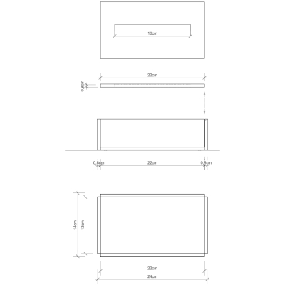 Sky KB 0981700 Салфетница, прозрачная