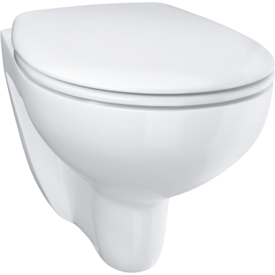 Bau Ceramic 39351000/38772001 Комплект 4 в 1: Инсталляция с кнопкой смыва, унитаз подвесной безободковый с сиденьем, хром