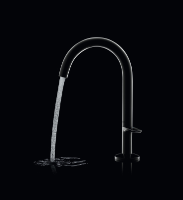 Axor One 48020800 Смеситель для раковины 170 мм, со сливным гарнитуром Push-Open, нержавеющая сталь