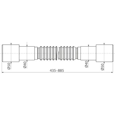 A720 Гибкое соединение 50/40 × 40/50