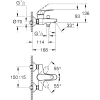 Swift 24335001 Смеситель для ванны, хром
